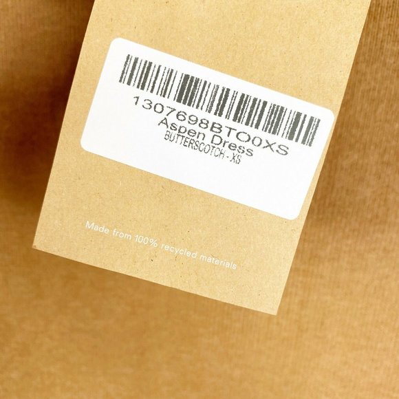 Reformation Womens Butterscotch Aspen Long Sleeve Turtleneck Sweater Dress Sz XS - Picture 4 of 5